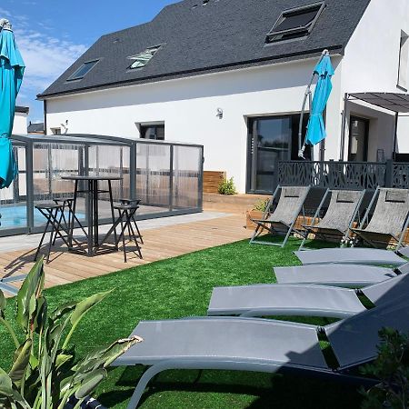 Maison 10 Pers En Bord De Mer Avec Piscine Chauffee Toute L'Annee, Spa Et Hamman Surzur ภายนอก รูปภาพ