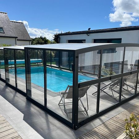 Maison 10 Pers En Bord De Mer Avec Piscine Chauffee Toute L'Annee, Spa Et Hamman Surzur ภายนอก รูปภาพ